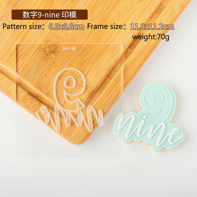 Kondiitritoodete tempel 1 tk akrüülküpsise reljeefvorm Palju õnne sünnipäevaks Fondant tempel tähestiku number küpsiselõikur ja reljeef 1024718