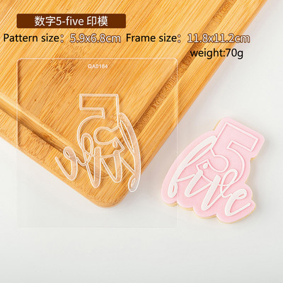 Kondiitritoodete tempel 1 tk akrüülküpsise reljeefvorm Palju õnne sünnipäevaks Fondant tempel tähestiku number küpsiselõikur ja reljeef 1024718