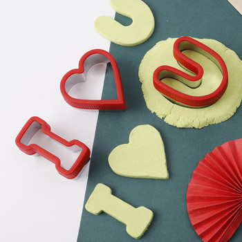 FAIS DU Cookie Cutter από ανοξείδωτο ατσάλι Καρδιά σάντουιτς για την ημέρα του Αγίου Βαλεντίνου Φόρμα ψωμιού Φοντάν κέικ Εργαλεία διακόσμησης Σφραγίδα μπισκότων ψησίματος