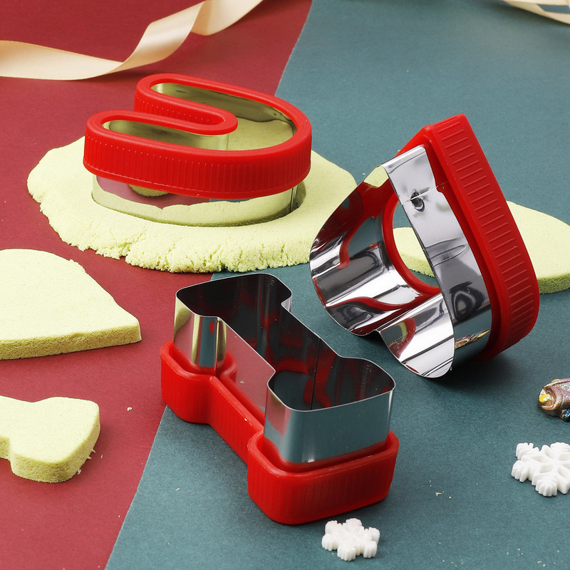 FAIS DU Cookie Cutter από ανοξείδωτο ατσάλι Καρδιά σάντουιτς για την ημέρα του Αγίου Βαλεντίνου Φόρμα ψωμιού Φοντάν κέικ Εργαλεία διακόσμησης Σφραγίδα μπισκότων ψησίματος