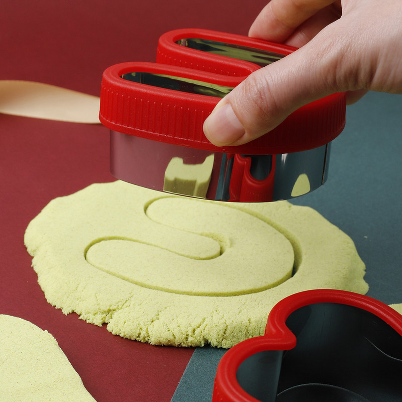 FAIS DU Cookie Cutter από ανοξείδωτο ατσάλι Καρδιά σάντουιτς για την ημέρα του Αγίου Βαλεντίνου Φόρμα ψωμιού Φοντάν κέικ Εργαλεία διακόσμησης Σφραγίδα μπισκότων ψησίματος