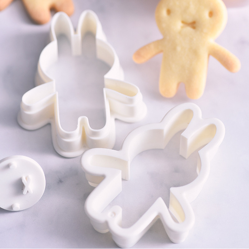 Drăguț de desene animate urs iepure pisică porc formă de tăiat prăjituri set fondant prăjitură biscuiți tăietor unelte 3D pentru decorarea torturilor matrițe pentru copt