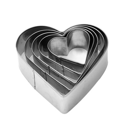 KHGDNOR 5 ΤΕΜ/Σετ Στρογγυλό/Καρδιά/Λουλούδι/Σχήμα Αστέρι Κόφτης μπισκότων Πρωτοχρονιάς Διακόσμηση Εργαλεία τούρτας Μπισκότο Φόρμα κομματιού για Χριστουγεννιάτικο μπισκότο