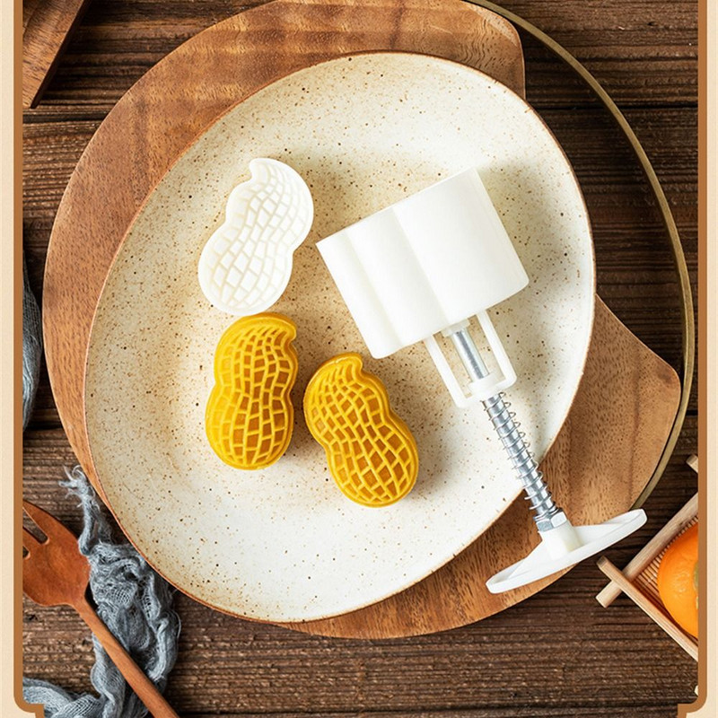 Kookide kaunistamine maapähkli kuju trükkimine koduköök oa kondiitritoodete tööriist küpsetusvorm Mooncake vormi reljeefvormi DIY tööriist