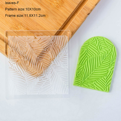 Frunze Flori Taietoare acrilice pentru prăjituri pentru prăjituri cu fondant Mucegaiuri pentru prăjituri pentru biscuiți Artizanat de zahăr Instrumente pentru decorare pentru prăjituri în relief