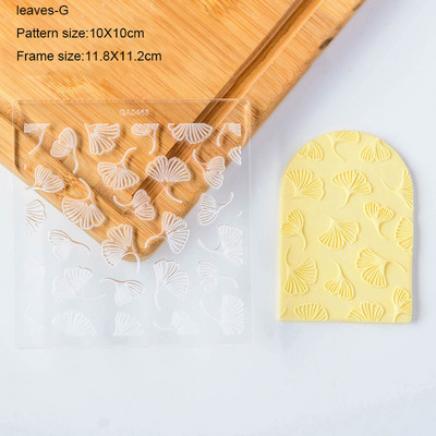 Frunze Flori Taietoare acrilice pentru prăjituri pentru prăjituri cu fondant Mucegaiuri pentru prăjituri pentru biscuiți Artizanat de zahăr Instrumente pentru decorare pentru prăjituri în relief