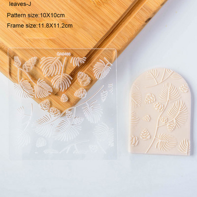 Frunze Flori Taietoare acrilice pentru prăjituri pentru prăjituri cu fondant Mucegaiuri pentru prăjituri pentru biscuiți Artizanat de zahăr Instrumente pentru decorare pentru prăjituri în relief