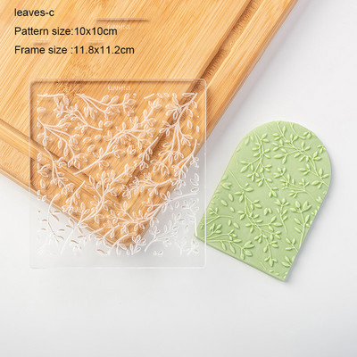 Frunze Flori Taietoare acrilice pentru prăjituri pentru prăjituri cu fondant Mucegaiuri pentru prăjituri pentru biscuiți Artizanat de zahăr Instrumente pentru decorare pentru prăjituri în relief
