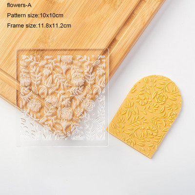 Frunze Flori Taietoare acrilice pentru prăjituri pentru prăjituri cu fondant Mucegaiuri pentru prăjituri pentru biscuiți Artizanat de zahăr Instrumente pentru decorare pentru prăjituri în relief