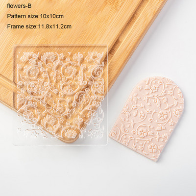 Frunze Flori Taietoare acrilice pentru prăjituri pentru prăjituri cu fondant Mucegaiuri pentru prăjituri pentru biscuiți Artizanat de zahăr Instrumente pentru decorare pentru prăjituri în relief