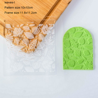 Frunze Flori Taietoare acrilice pentru prăjituri pentru prăjituri cu fondant Mucegaiuri pentru prăjituri pentru biscuiți Artizanat de zahăr Instrumente pentru decorare pentru prăjituri în relief