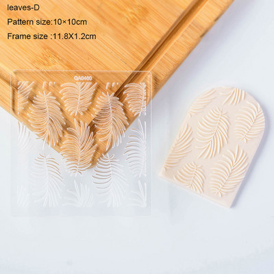 Frunze Flori Taietoare acrilice pentru prăjituri pentru prăjituri cu fondant Mucegaiuri pentru prăjituri pentru biscuiți Artizanat de zahăr Instrumente pentru decorare pentru prăjituri în relief