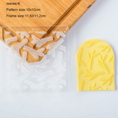 Frunze Flori Taietoare acrilice pentru prăjituri pentru prăjituri cu fondant Mucegaiuri pentru prăjituri pentru biscuiți Artizanat de zahăr Instrumente pentru decorare pentru prăjituri în relief