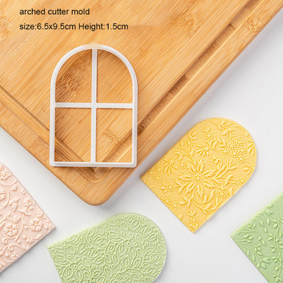 Frunze Flori Taietoare acrilice pentru prăjituri pentru prăjituri cu fondant Mucegaiuri pentru prăjituri pentru biscuiți Artizanat de zahăr Instrumente pentru decorare pentru prăjituri în relief