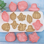 Γραμματόσημα για μπισκότα Φθινοπωρινό Λουλούδι Κόφτης Ευχαριστιών Ζαχαροπλαστικής Νεωτερισμοί Καλούπια Σφραγίδα ψησίματος Ανάγλυφο Εργαλεία κουζίνας Αξεσουάρ