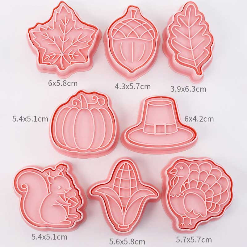 Γραμματόσημα για μπισκότα Φθινοπωρινό Λουλούδι Κόφτης Ευχαριστιών Ζαχαροπλαστικής Νεωτερισμοί Καλούπια Σφραγίδα ψησίματος Ανάγλυφο Εργαλεία κουζίνας Αξεσουάρ