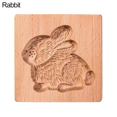 1 τμχ 3D Ξύλινη φόρμα ψησίματος για μπισκότα Χριστουγεννιάτικα σκαλιστά μελόψωμο φόρμα μπισκότων Διακοσμητικό μπισκότο σφραγίδα ανάγλυφο Craft Decor Εργαλεία ψησίματος