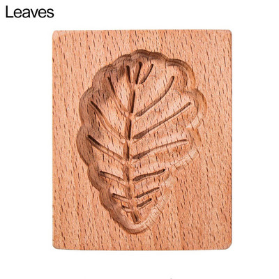 1 τμχ 3D Ξύλινη φόρμα ψησίματος για μπισκότα Χριστουγεννιάτικα σκαλιστά μελόψωμο φόρμα μπισκότων Διακοσμητικό μπισκότο σφραγίδα ανάγλυφο Craft Decor Εργαλεία ψησίματος