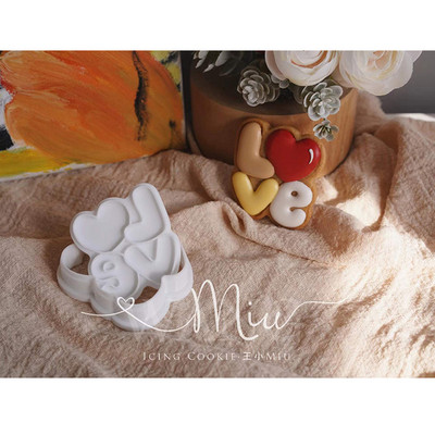 Φόρμα για μπισκότα για την ημέρα του Αγίου Βαλεντίνου Panda Bear Cupid Angel Frosting Cookie Cutter Cartoon 3D Home DIY Αξεσουάρ ζαχαροπλαστικής και αρτοποιίας