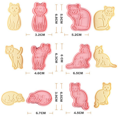 6 tk jõuluküpsise lõikurid Head jõulupeo kooki kaunistusvorm Armas jõuluvana lumehelbemuster Fondant küpsetustarvikud