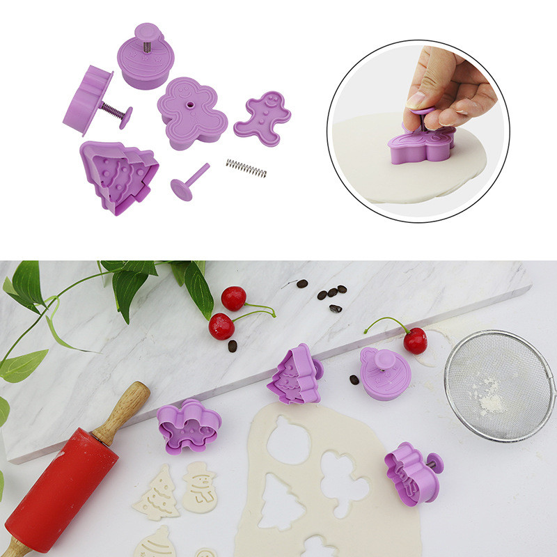 4 bucăți/set bricolaj ștampila biscuiți matriță 3D cookie piston tăietor de patiserie decorarea alimentelor fondant instrument de coacere
