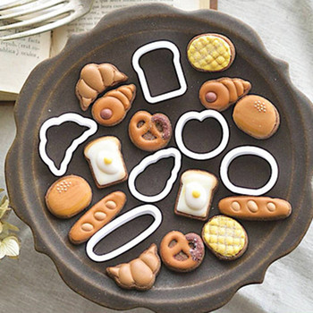 Комплект мини формички за бисквитки с анимационни филми Пластмасова форма за бисквити Инструменти за украса на торти с фондан Инструменти за форми за печене на захарни бисквитки Резци за сладкиши