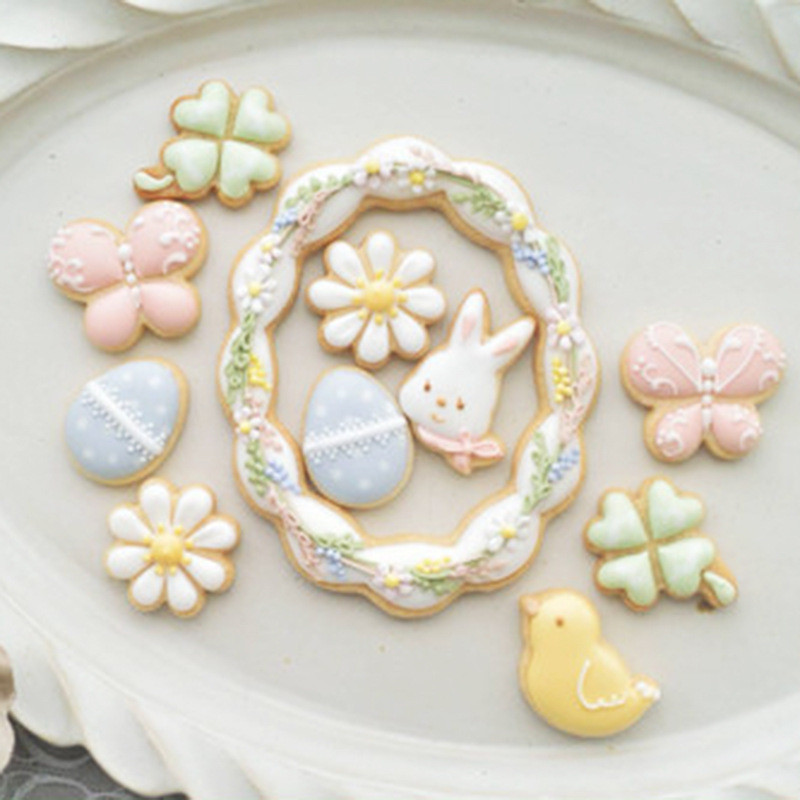 Cartoon Mini küpsiselõikurikomplekt Plastikust küpsisevorm Fondant Koogi kaunistamiseks Tööriistad Suhkruküpsiste küpsetusvormi tööriistad Kondiitrilõikurid