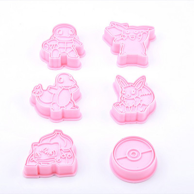 6 tk 3D autolennuk küpsiselõikur küpsisevormi rong Sõiduk transport küpsetustempli press Sugarcraft fondant koogilõikurid
