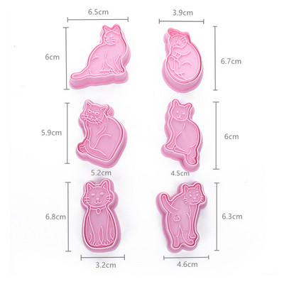 6 tk 3D autolennuk küpsiselõikur küpsisevormi rong Sõiduk transport küpsetustempli press Sugarcraft fondant koogilõikurid
