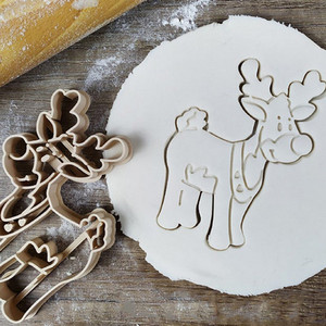 Crăciun Fericit pentru tăietor de biscuiți, ornamente pentru copaci de desene animate, omul de turtă dulce, înger, ștampila pentru fondant, consumabile pentru petrecerea de Crăciun