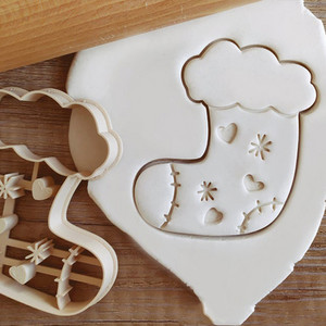 Crăciun Fericit pentru tăietor de biscuiți, ornamente pentru copaci de desene animate, omul de turtă dulce, înger, ștampila pentru fondant, consumabile pentru petrecerea de Crăciun