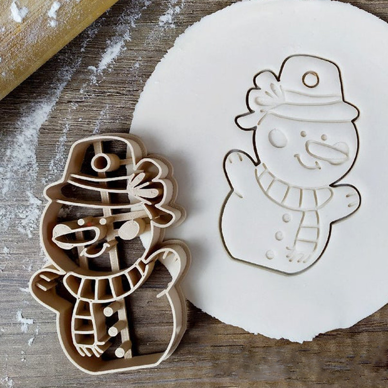 Crăciun Fericit pentru tăietor de biscuiți, ornamente pentru copaci de desene animate, omul de turtă dulce, înger, ștampila pentru fondant, consumabile pentru petrecerea de Crăciun