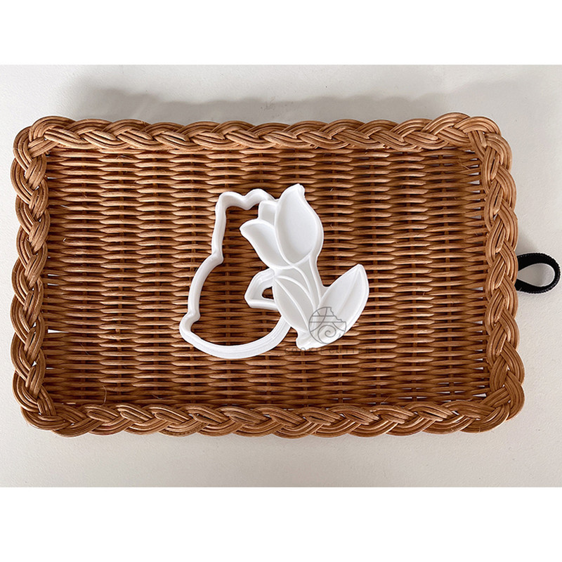 Anyák napi tulipán mintás cukormáz keksz forma süti dombornyomó penészparti fondant torta díszítő eszközök tanárnapi csokor