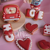 1 buc. Mucegai pentru prăjituri pentru glazură, inimă de dragoste, formă de buze de mașină, pentru biscuiți, pentru nuntă, pentru ziua Îndrăgostiților, pentru ambarcațiunea de zahăr, pentru decorarea torturilor cu fondant