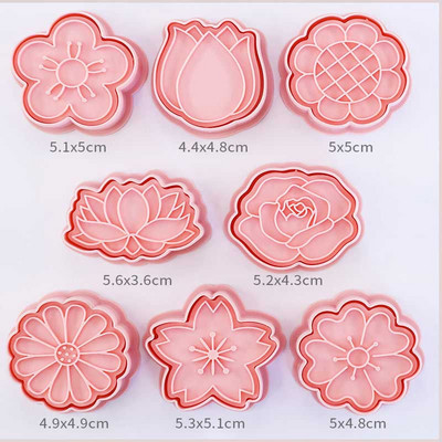 Set izrezivača za kolačiće Pribor za pečenje i pribor za ukrašavanje kolača 3d Set izrezivača za pecivo Pečat za biskvit Rezač za kolače