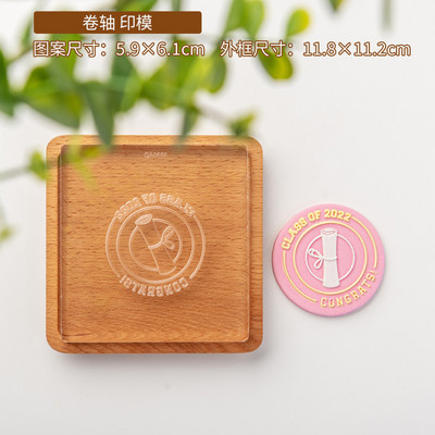 Noul sezon de absolvire 2022 tăietor de biscuiți rochie de șapcă de absolvire ștampile transparente pentru fondant băiat fată matriță pentru glazură biscuiți unelte pentru tort