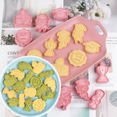 Graduation Season Themed Cookie Stamp Graduation Cap Diploma Star gown Πλακέτα Πλαίσιο ανάγλυφο καλούπι Happy Graduation Decorations