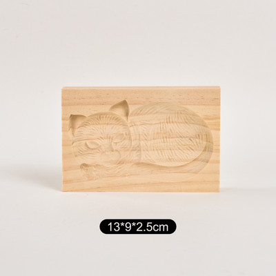 Formă pentru prăjituri Cutter din lemn pentru decorare pentru prăjituri Forme pentru prăjituri pentru turtă dulce Presă 3D pentru embosare pentru prăjituri Mucegai pentru copt Accesorii pentru copt