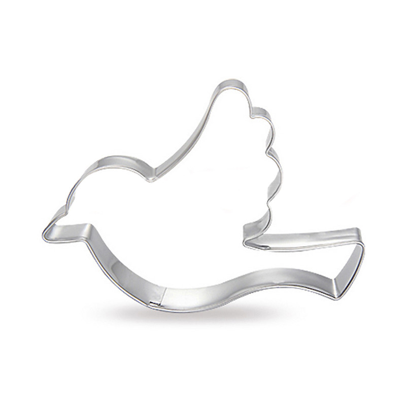 2tk/komplekti lendava kujuga küpsiselõikur roostevabast terasest lindude küpsisevorm küpsiste Sugarcrafti kaunistusvorm