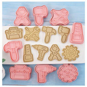 Μπισκότα κόφτης μπισκότων Τύπος κοπής και γλυκά Φόρμα ψησίματος Εργαλείο μπισκότων κόφτες ζαχαροπλαστικής Διακόσμηση κέικ Μίνι σετ Αξεσουάρ κουζίνας