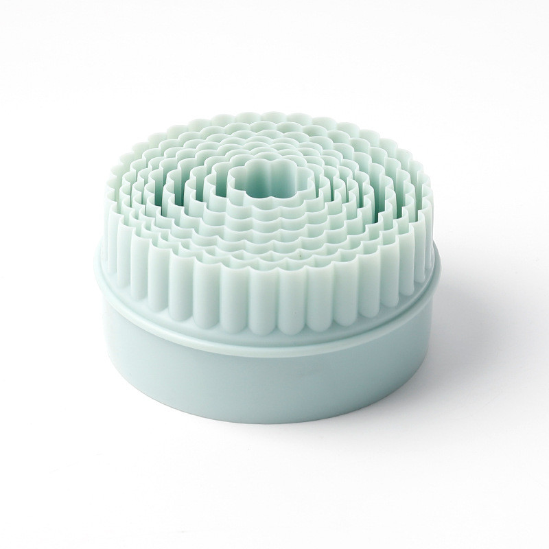 8 tükki/ komplekt DIY küpsiselõikuri komplekt ümmargune pits PP küpsisetööriist kook Fondant lõikur Köök Pelmeenid Küpsetamine Kondiitritooted Tööriistad