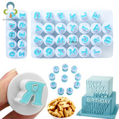 Küpsetustaigna vorm kiri fondant küpsise lõikur 26 tk ülemist väiketähest ja 10 tk numbriga koogi kaunistamise tööriistad GYH