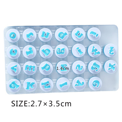 Küpsetustaigna vorm kiri fondant küpsise lõikur 26 tk ülemist väiketähest ja 10 tk numbriga koogi kaunistamise tööriistad GYH