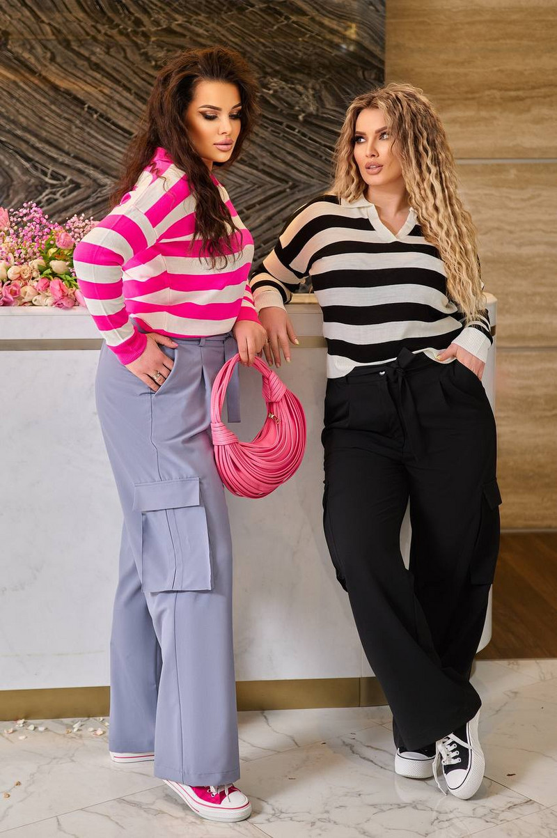 Панталон от поплин с джобове