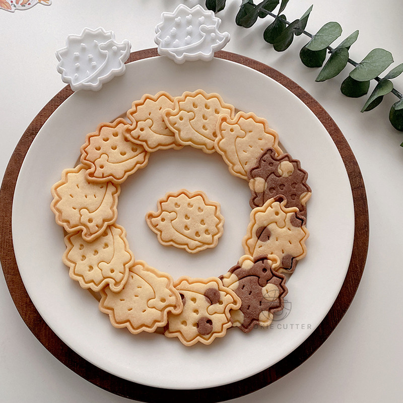 Crtani jež Kalup za kolačiće Kalup za kekse 3D plastični kalup za kolače sa životinjama Pečat Home DIY Kalup za pečenje Kuhinjski pribor