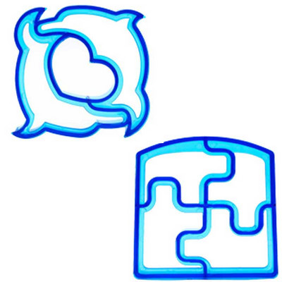 Sumuštinių pjaustytuvų rinkinys vaikams Gyvūnų dinozaurų žvaigždės širdies formos nerūdijančio plieno duonos formelės metalinės sausainių pjaustyklės formų kepimo įrankiai