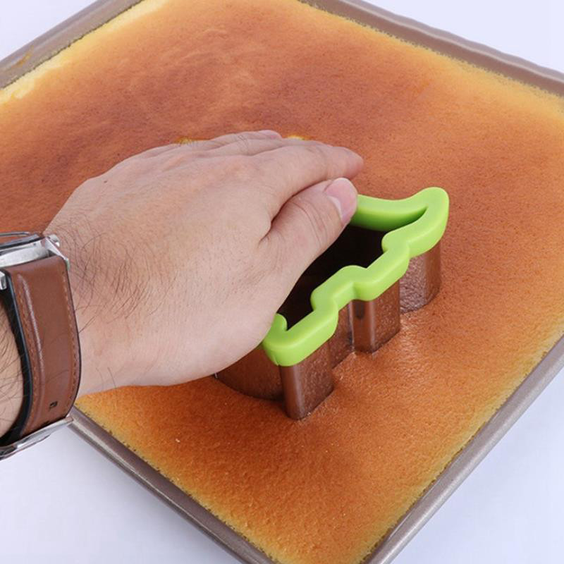 Sumuštinių pjaustytuvų rinkinys vaikams Gyvūnų dinozaurų žvaigždės širdies formos nerūdijančio plieno duonos formelės metalinės sausainių pjaustyklės formų kepimo įrankiai