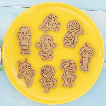 8 бр./компл. карикатурни формички за бисквитки 3D пластмасова пресована форма за бисквити Печат за бисквитки Кухненско печене на сладкиши Инструмент за печене