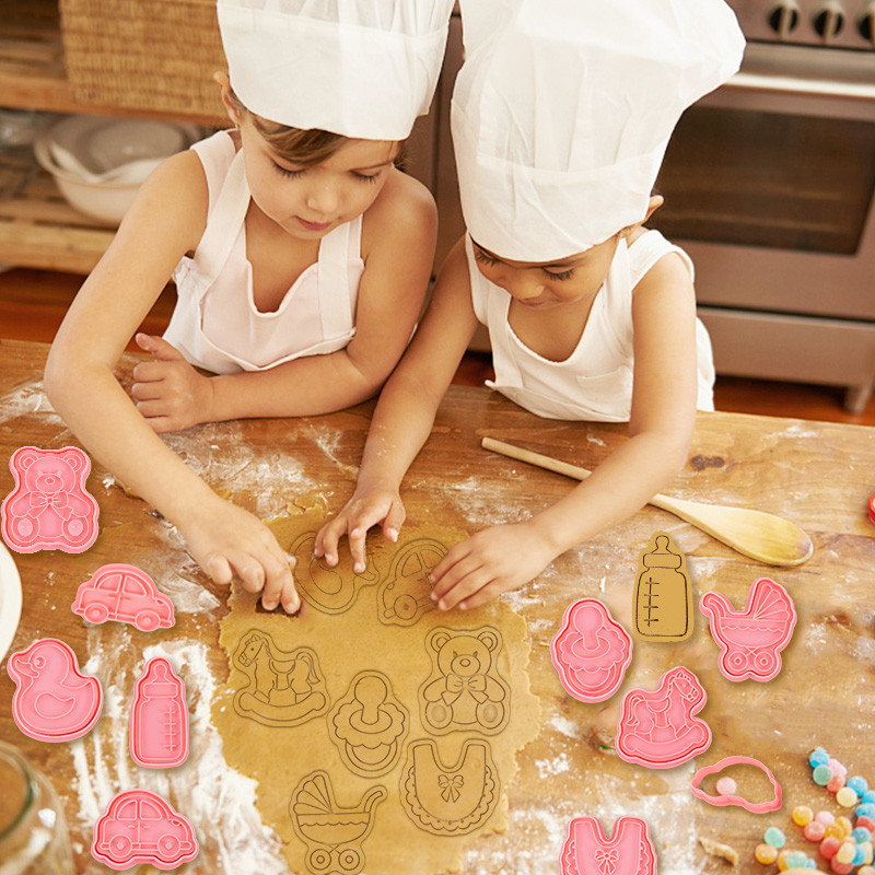 8 τεμάχια/σετ Τρισδιάστατα σκεύη ψησίματος για σκύλους και γάτας Φόρμα μπισκότων για μπισκότα DIY Cartoon Press Baking Mold Σκύλος Δώρο κέικ γενεθλίων Εργαλεία μπισκότων