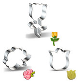 1 tk kondiitriäri reposteria gateau Roosilillede küpsiselõikur Vormid Vorm Kokteil Fondant Koogikaunistused Tööriistad Biskviitpasta Vorm